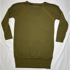 PrAna Rosie Sweater Dress Olive Green Hiking Bohemian Womens Size Medium
